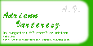 adrienn varteresz business card